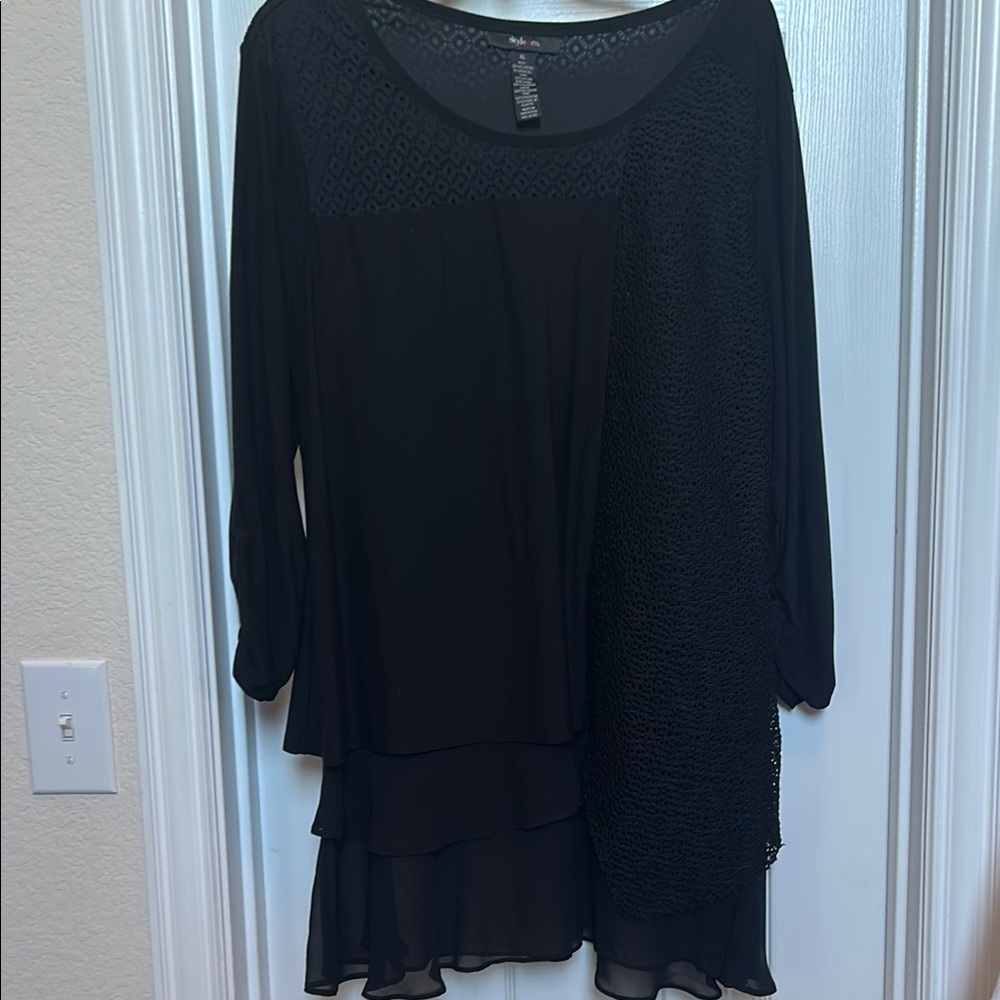 Elegant Black Women's Top
